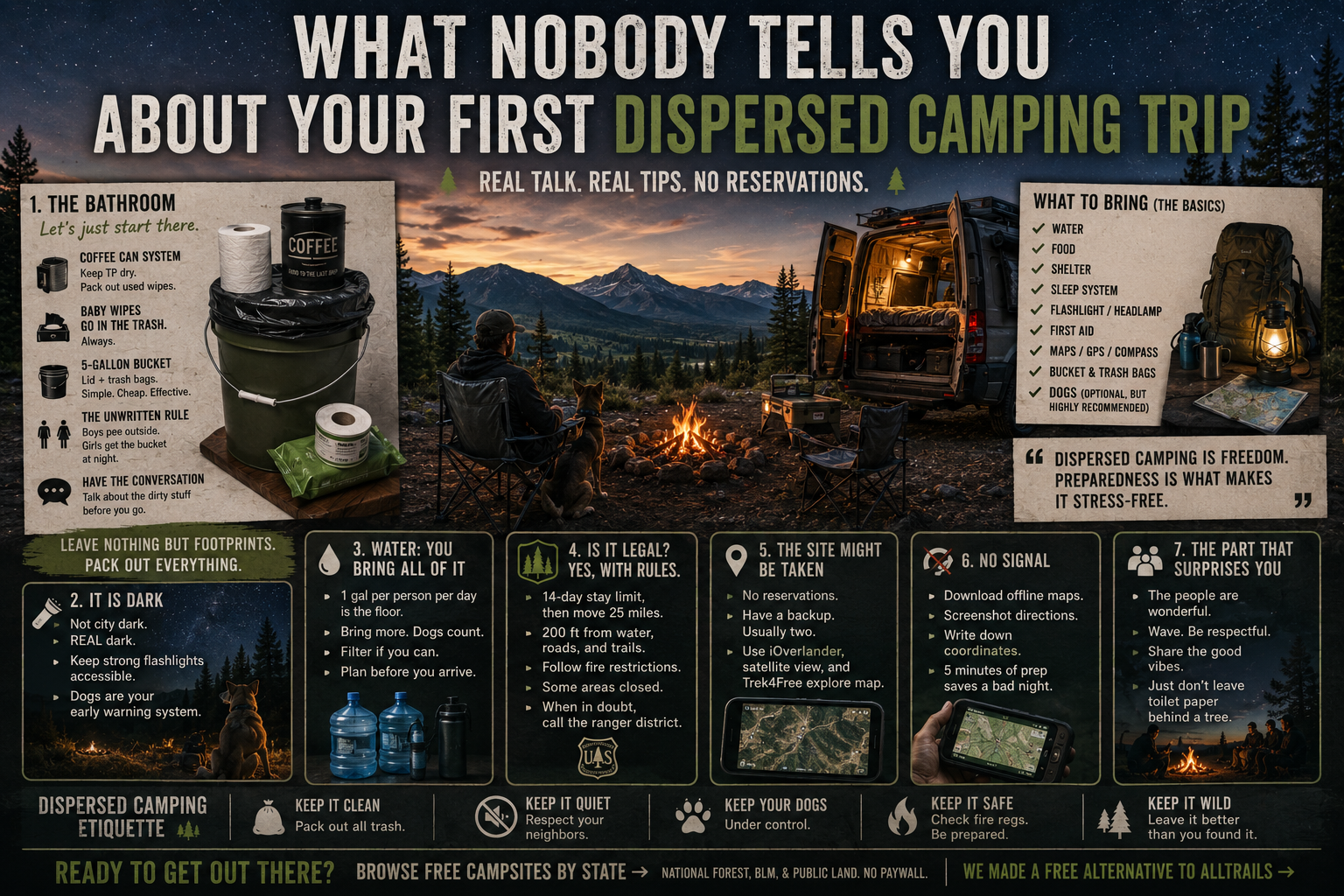 What Nobody Tells You About Your First Dispersed Camping Trip